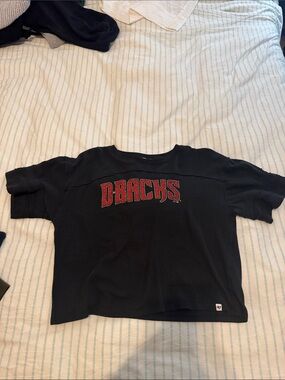 '47 Black D-Backs Short Sleeve Tee with Red Logo